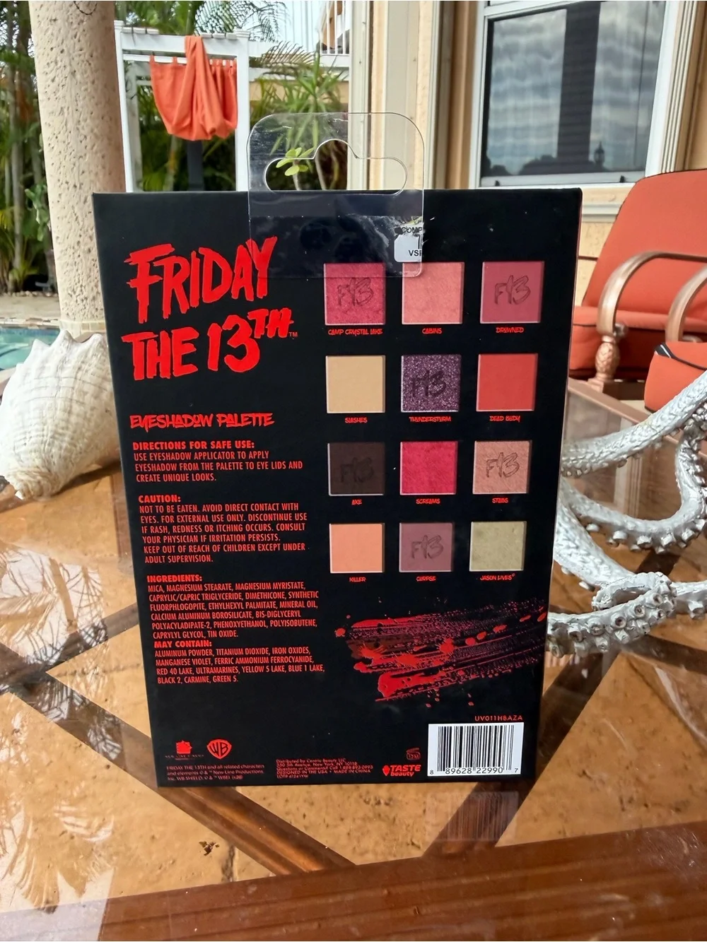Friday the 13th Glow-In-The-Dark Eyeshadow Palette - 12 Shades